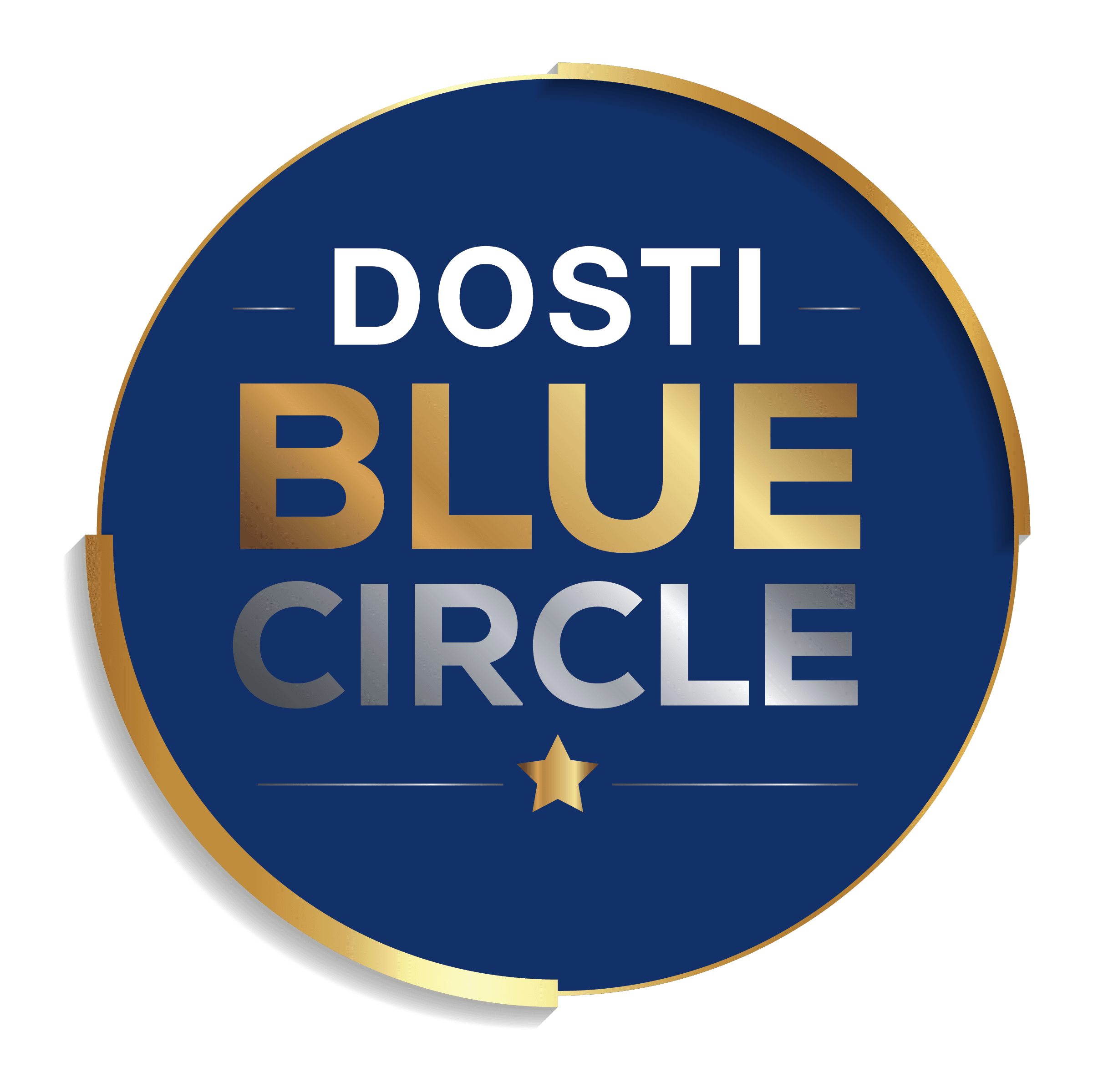 dosti blue circle logo